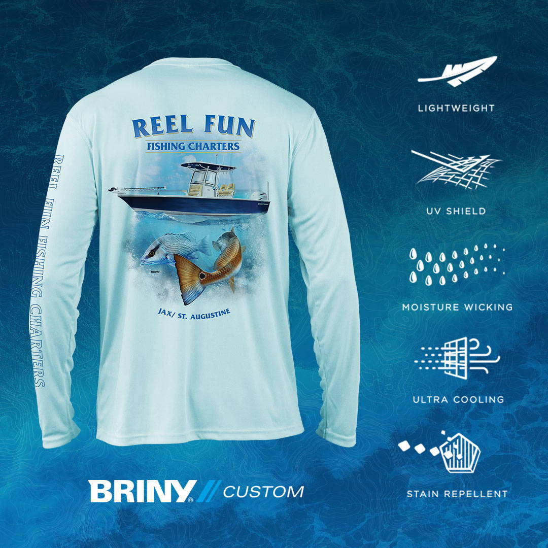 Custom Fishing Long Sleeve Breathable Moisture Wicking Outdoor Dry