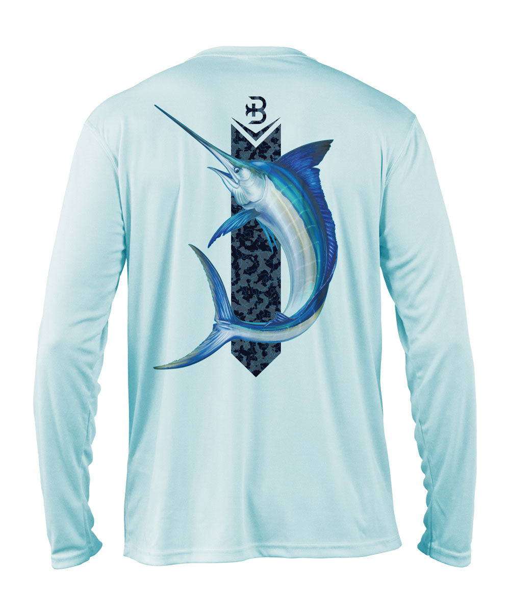 SeaGuard Marlin Mens Performance Fishing Shirt M