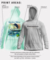 BRINY Custom Fishing Shirt Hooded Long Sleeve BARRICADE™ // UPF 50+