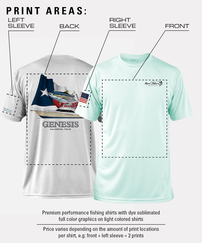 BRINY Custom Fishing Shirt Men Short Sleeve SeaGuard™ // UPF 50+