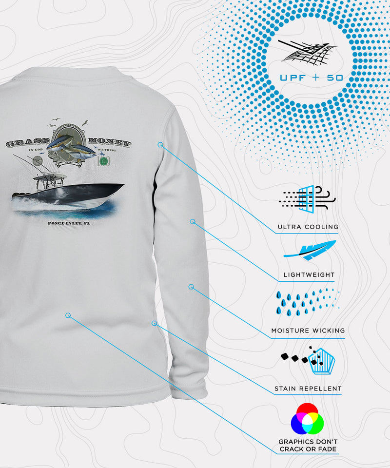 BRINY Custom Fishing Shirt Toddler Long Sleeve SeaGuard™ // UPF 50+