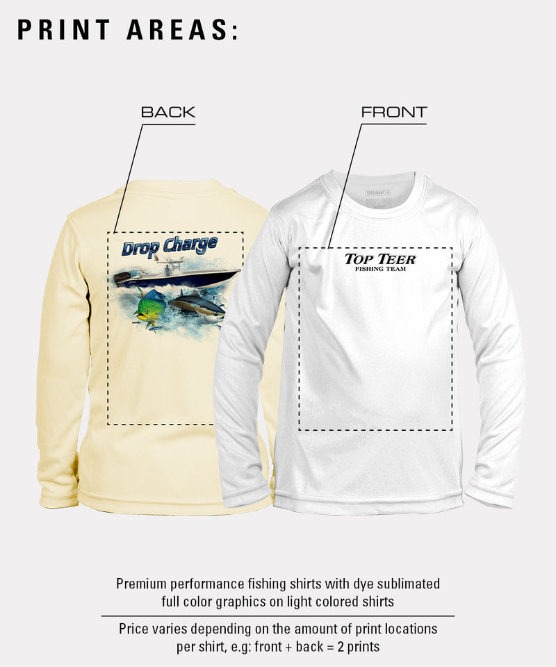 BRINY Custom Fishing Shirt Toddler Long Sleeve SeaGuard™ // UPF 50+