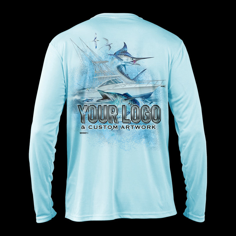 BRINY Custom Fishing Shirt Men Long Sleeve SeaGuard™ // UPF 50+