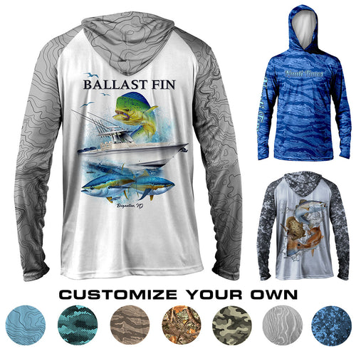 BRINY® Custom Fishing Shirt UPF Hydro Hooded - Main Image