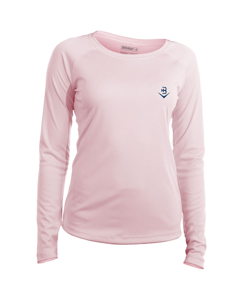 Womens Performance Long sleeve Pink Camo Fishing Shirt