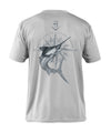 Briny mens fishing shirts short sleeve marlin compass