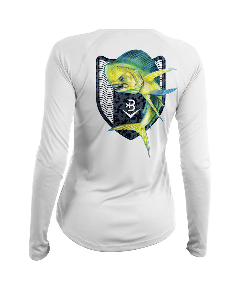 SeaGuard™ Mahi Womens long sleeve fishing shirt – BRINY