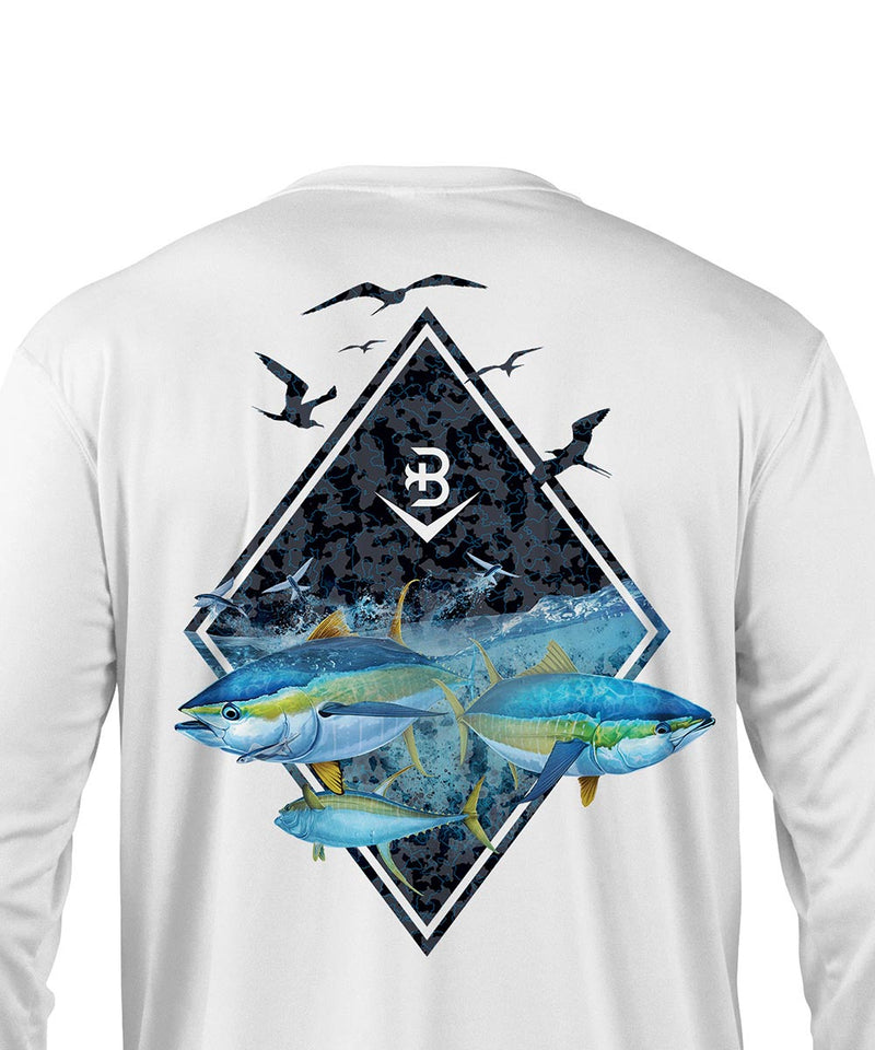 LRD Fishing Shirts for Men Long Sleeve UPF 50 Sun Protection Performance  Shirt Redfish Gray - XL