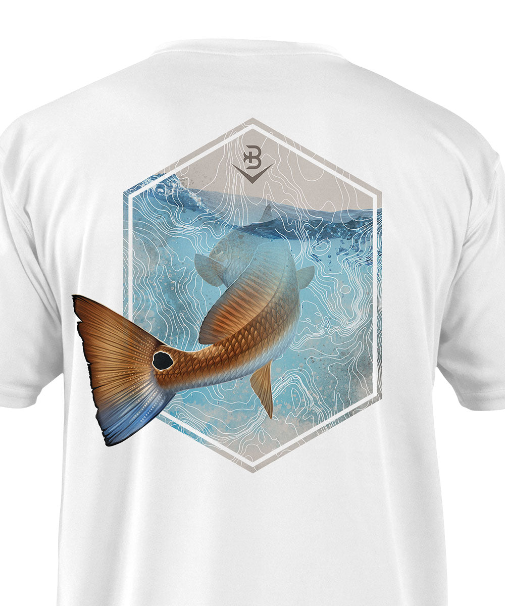 SeaGuard™ White Marlin Mens Performance Fishing Shirt – BRINY