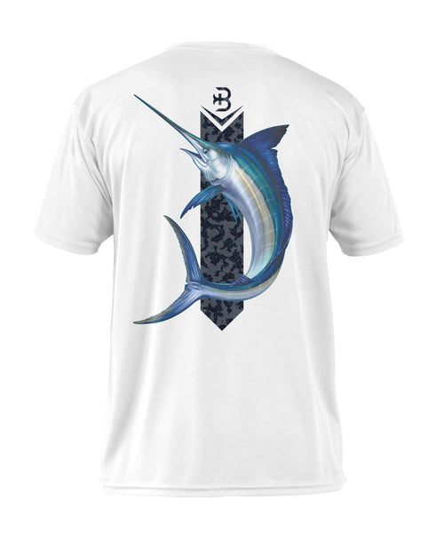 SeaGuard Marlin Mens Short Sleeve Fishing Shirt 2XL