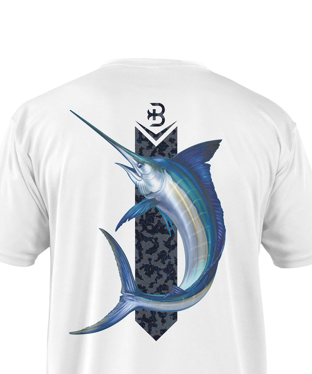 SeaGuard Marlin Mens Short Sleeve Fishing Shirt 2XL