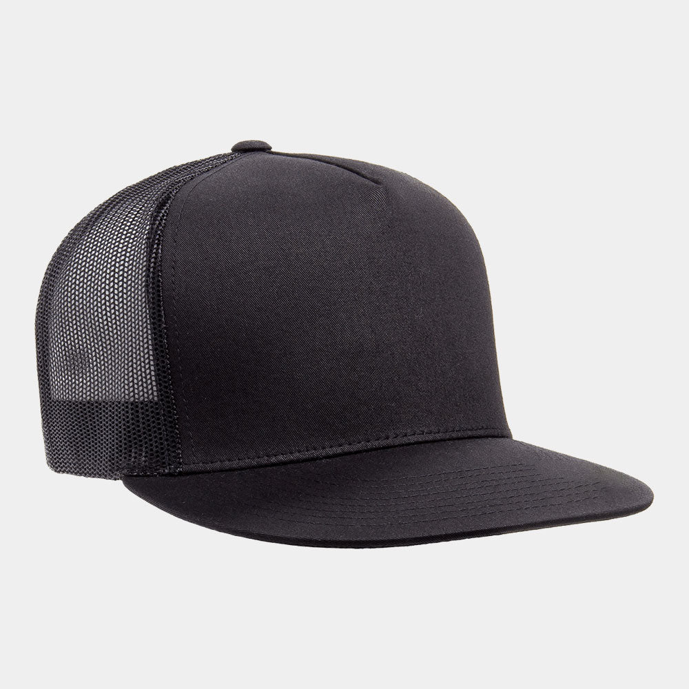 Custom Fishing Hat | 5 Panel Trucker | HeadGills | Black