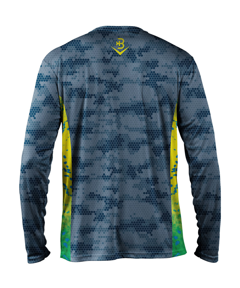 Briny Shirts SEAGUARD™ MahiCamo UV Shield Custom fishing shirt – BRINY