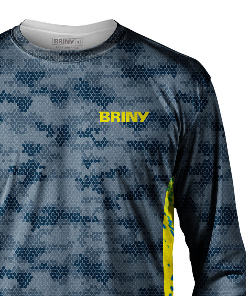 Briny Shirts SEAGUARD™ MahiCamo UV Shield Custom fishing shirt – BRINY